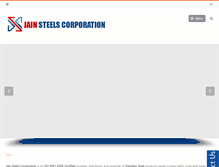 Tablet Screenshot of jainsteelscorp.com